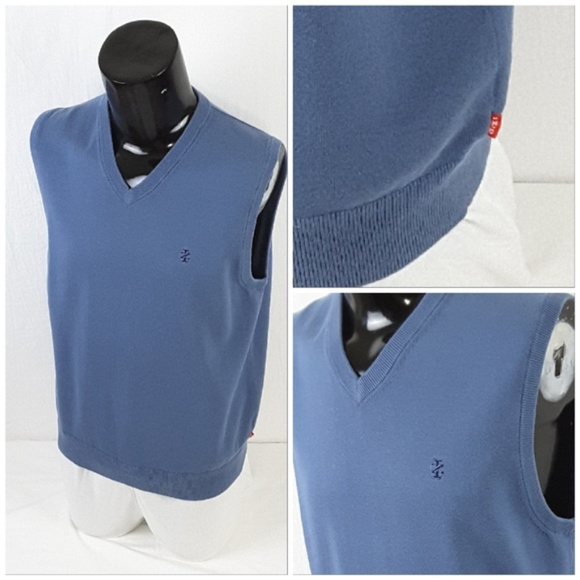 *MEN* IZOD, V-neck Sweater Vest, size Medium - Picture 3 of 8